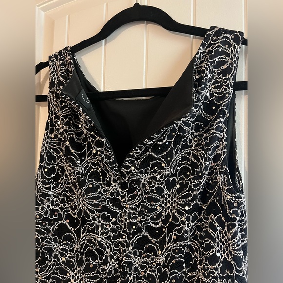 Black and Silver Sparkle Romper Size 6, worn 1 time - Picture 4 of 5